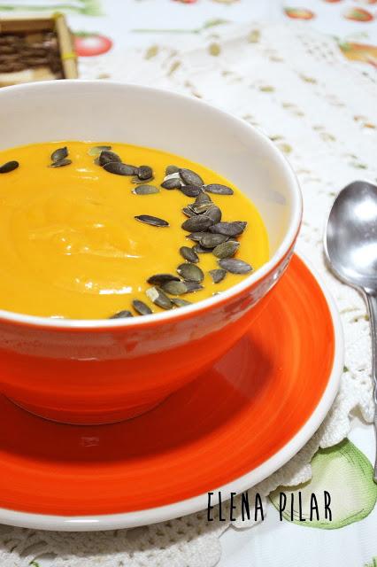 Crema de calabaza y zanahoria