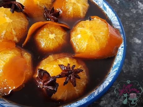 NARANJAS EN ALMIBAR DE AZUCAR MORENO Y ANIS ESTRELLADO NARANJAS EN ALMIBAR DE AZUCAR MORENO Y ANIS ESTRELLADO