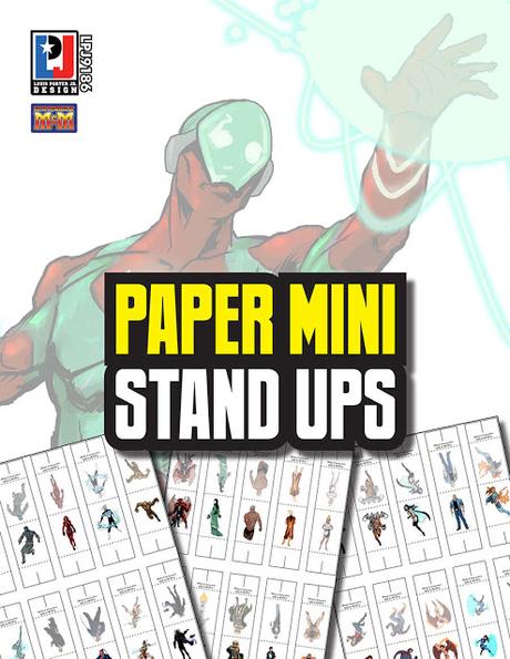 Paper Mini Stand Ups (Super-Powered by M&M), de LPJ Design