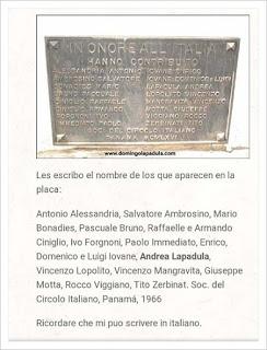 Con el auspicio de la Sociedad Ítalo-panameña se inauguró en 1966 la vía Italia