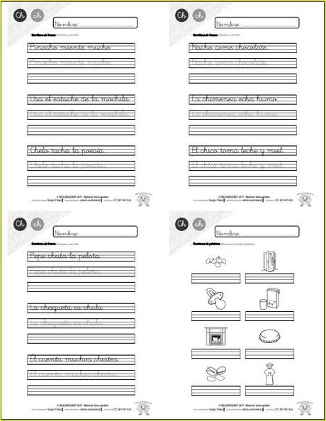 Aprendo a leer y a escribir. La CH