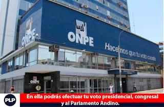 ONPE PRESENTA CEDULA ELECTORAL… ONPE PRESENTA CEDULA ELECTORAL…