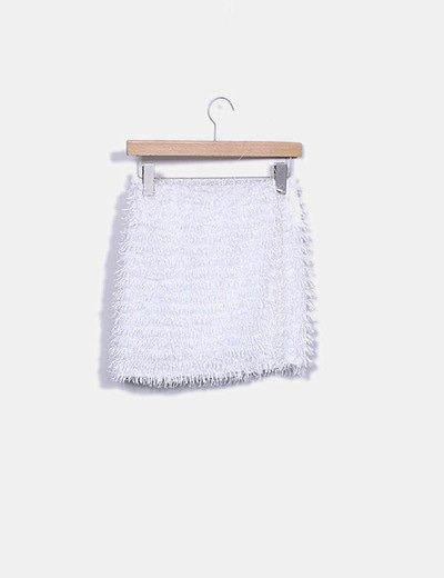Falda Blanca Flecos