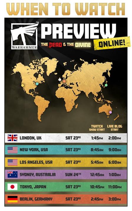 Warhammer Online Preview: The Dead & the Divine. Horarios, juegos y un aperitivo