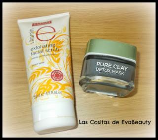 Mis favoritos de belleza de los últimos meses Exfoliante facial avena Beauty Formulas y Mascarilla facial Detox arcilla de Loreal