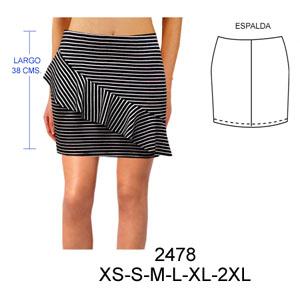 Faldas Con Tablones Atras