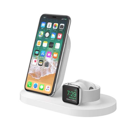 Belkin base de carga inalámbrica BoostUp con 1 puerto USB-A para iPhone +  Apple Watch,