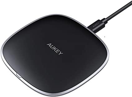 Amazon.com: AUKEY Wireless Charger Qi Certified, Fast Wireless Charging Pad  with 10W, 7.5W and 5W Output Levels, Compatible with iPhone 11/11  Pro/Max/XS/XR/X/8, Samsung S10/S9/S8/S7, AirPods Pro, No AC Adapter: Home  Audio &