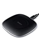 AUKEY, 10 W, cargador inalámbrico, Pad de carga inalámbrica para Samsung S9/S9 +, apoya 7,5 W de potencia para Iphone X/8 Plus y 5 W para otros dispositivos compatibles Qi