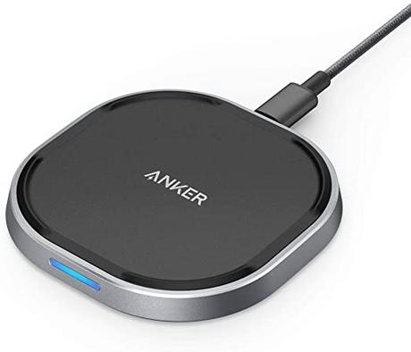 Amazon.com: Anker Wireless Charger with USB-C, 15W Metal Fast Wireless  Charging Pad, Qi-Certified, 7.5W Fast Charge iPhone XS/XS Max/XR/X/8/8  Plus, 10W for Galaxy S9/S9+/S8/Note 9, PowerWave 15 Pad(No AC Adapter)