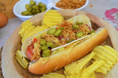 Las delicias de Mayte, perrito caliente especial, hot dog house, receta perritos new york, perrito caliente, hot dog recetas, hot dog receta, perrito caliente diferente, hot dog,