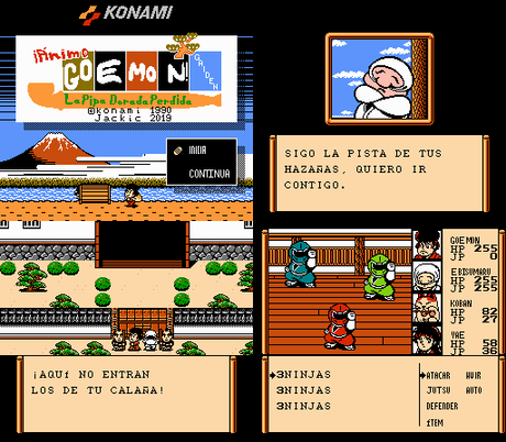 Ganbare Goemon Gaiden: Kieta Ougon Kiseru de Nintendo Famicom traducido al español Ganbare Goemon Gaiden: Kieta Ougon Kiseru de Nintendo Famicom traducido al español