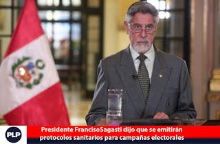 Coronavirus: SAGASTI PIDE 