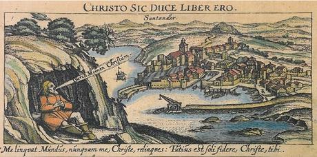Vista de Santander del siglo XVII de Daniel Meisner