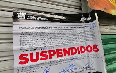 SUSPENDE COPRISEM TIENDA DE ROPA EN TOLUCA