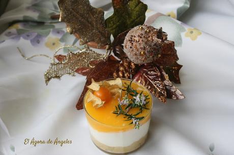 Vasitos de crema de mandarina y yogur Vasitos de crema de mandarina y yogur El Ágora de Ángeles