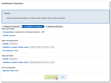 Como solicitar un certificado tributario de IRPF Como solicitar un certificado tributario de IRPF