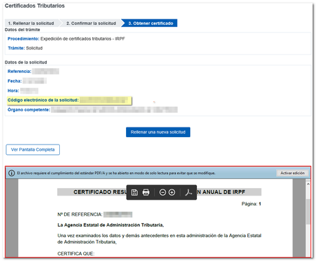 Como solicitar un certificado tributario de IRPF Como solicitar un certificado tributario de IRPF