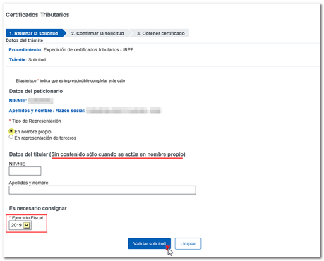 Como solicitar un certificado tributario de IRPF Como solicitar un certificado tributario de IRPF