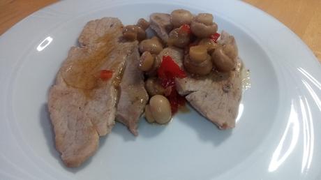 cerdo con champiñones filetes de jamón de cerdo con champiñones