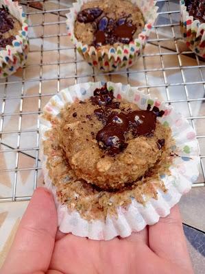 Muffins de fruta integrales - Veganos & Sin azúcar Muffins de fruta integrales - Veganos & Sin azúcar