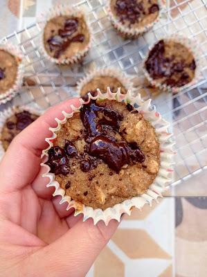 Muffins de fruta integrales - Veganos & Sin azúcar Muffins de fruta integrales - Veganos & Sin azúcar