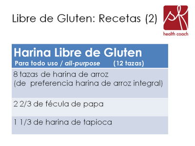 Harina Libre de Gluten (para todo uso)