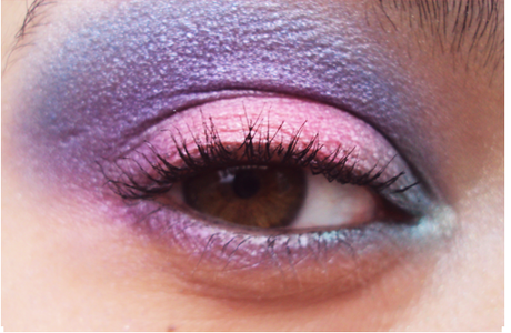 Maquillaje de hoy (MDH): Rosados, azules y violetas by BH Cosmetics