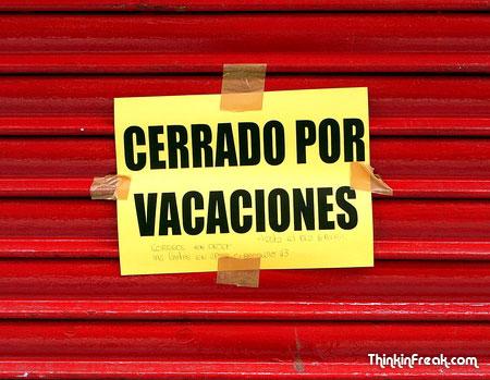 Me voy unos días de Vacaciones