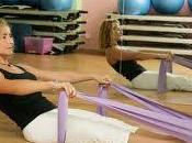 Ejercicio abdominales banda elástica