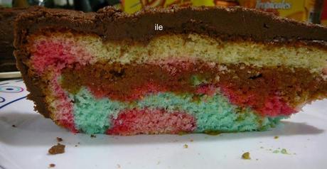 Torta de colores (ideal para los niños)