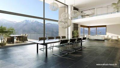Vista del interior Casa de lujo en Suiza