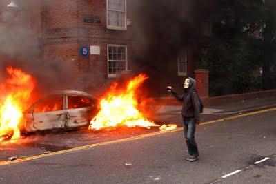 V en las calles de Londres