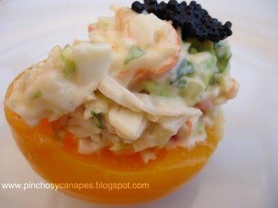 MELOCOTONES EN ALMÍBAR RELLENOS