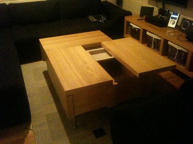 Ikea Hack: Mesa de Centro con 3 almacenajes Malm