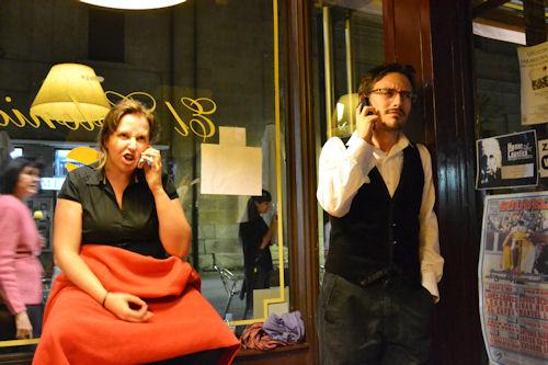 Inercia Teatro en un escaparate