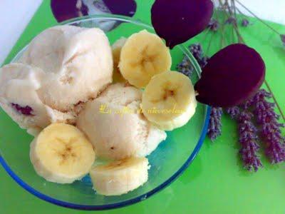 Helado de plátano con Conguitos