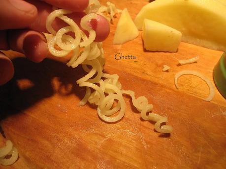 Papas fritas enruladas super crocantes