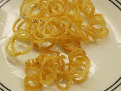 Papas fritas enruladas super crocantes