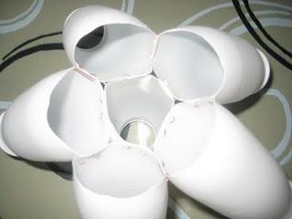 RECICLAJE: Lampara de botes actimel