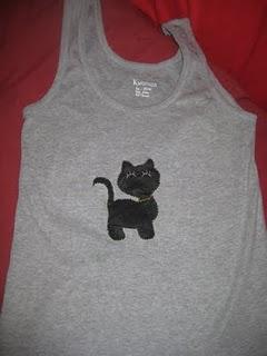 COSTURA: tuneo camiseta gatito