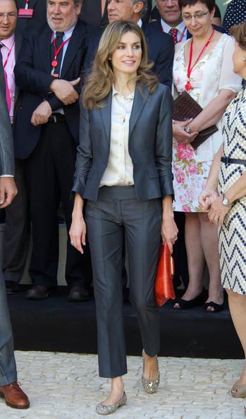 Princess Letizia and Pretty Ballerinas Cream Flat Shoes Photograph