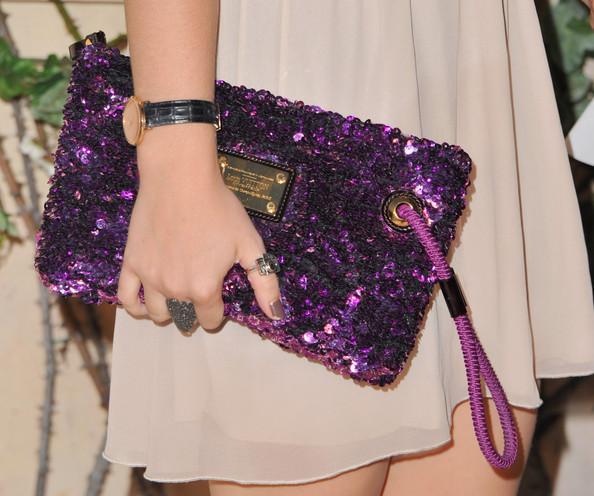 Actress Eve Hewson (purse detail) attends MIU MIU presents Lucrecia Martel's 