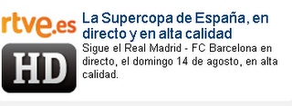 LA WEB DE RTVE EMITE EN DIRECTO EL REAL MADRID - BARCELONA