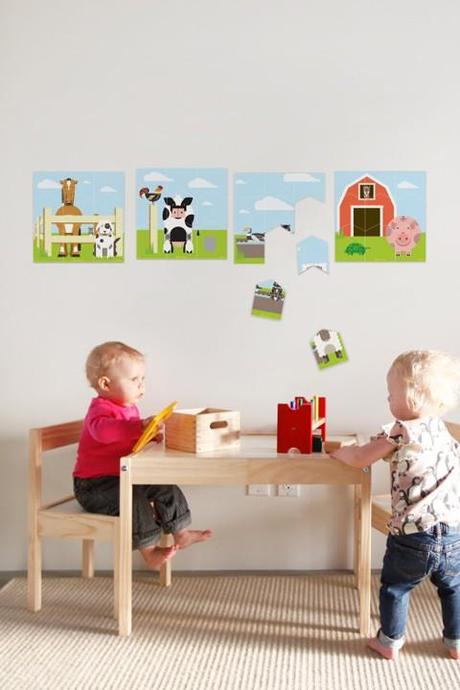 Puzzles de pared para niños