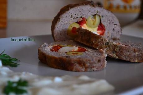 REDONDO DE CARNE PICADA CON MOSTAZA.