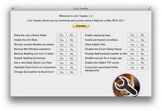 Desactivar todas las opciones de Mac OS X Lion
