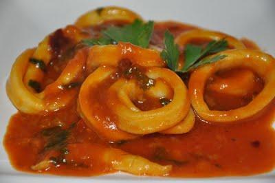 Anilla De Calamar En Salsa Anilla De Calamar En Salsa