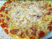 Frittata tomates, mozzarella tomillo
