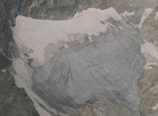 Una de glaciares pirenaicos: el glacier de la Sheil de la Baquo